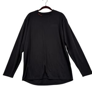 ScentloK Mens Mock Neck Shirt Size XL Black Base Layer Stretch Knit Slim Fit